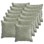 Párna huzat 12 db houten zöld 45 x 45 cm chenille szövet