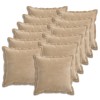 Párna huzat 12 db houten tópszínű 45 x 45 cm chenille szövet