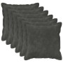 Párna huzat 6 pcs houten antracitszürke 45 x 45 cm