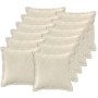 Párna huzat 12 pcs houten krémszínű 45 x 45 cm