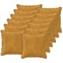 Párna huzat 12 pcs houten sárga 45 x 45 cm mikroszálas plüss