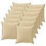 Párna huzat 12 db houten bézs 45 x 45 cm poliészter