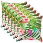 Párna huzat 6 db houten fekete 45 x 45 cm poliészter