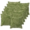 Párna huzat 12 db houten levélminta 45 x 45 cm poliészter