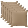 Párna huzat 6 db houten tópszínű 45 x 45 cm poliészter