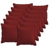 Párna huzat 12 pcs houten bordó 50 x 50 cm műlenszövet