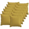 Párna huzat 12 pcs houten világos zöld 50 x 50 cm műlenszövet