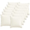 Párna huzat 12 pcs houten fehér 50 x 50 cm műlenszövet