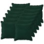 Párna huzat 12 pcs houten sötétzöld 50 x 50 cm bársony