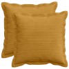 Párna huzat 2 db houten sárga 50 x 50 cm cord