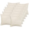 Párna huzat 12 pcs houten krémszínű 50 x 50 cm bouclé