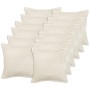 Párna huzat 12 pcs houten krémszínű 50 x 50 cm bouclé