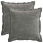 Párna huzat 2 pcs houten sötétszürke 50 x 50 cm chenille szövet