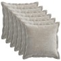 Párna huzat 6 pcs houten világosszürke 50 x 50 cm