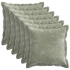 Párna huzat 6 pcs houten zöld 50 x 50 cm chenille szövet