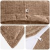 Párna huzat 2 pcs houten barna 50 x 50 cm chenille szövet
