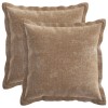 Párna huzat 2 pcs houten barna 50 x 50 cm chenille szövet