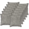 Párna huzat 12 pcs houten világosszürke 50 x 50 cm