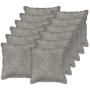 Párna huzat 12 pcs houten világosszürke 50 x 50 cm
