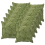 Párna huzat 12 db houten levélminta 50 x 50 cm poliészter