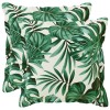 Párna huzat 2 db houten levélminta 50 x 50 cm poliészter