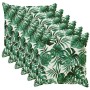 Párna huzat 6 db houten levélminta 50 x 50 cm poliészter