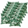 Párna huzat 12 db houten levélminta 50 x 50 cm poliészter