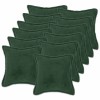 Párna huzat 12 pcs houten sötétzöld 50 x 50 cm bouclé