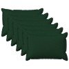 Párna huzat 6 pcs houten sötétzöld 50 x 70 cm műlenszövet