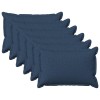Párna huzat 6 pcs houten kék 50 x 70 cm műlenszövet
