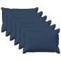 Párna huzat 6 pcs houten kék 50 x 70 cm műlenszövet