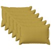 Párna huzat 6 pcs houten világos zöld 50 x 70 cm műlenszövet