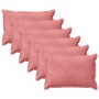 Párna huzat 6 pcs houten rózsaszín 50 x 70 cm bársony