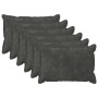 Párna huzat 6 pcs houten antracitszürke 50 x 70 cm
