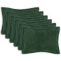 Párna huzat 6 pcs houten sötétzöld 50 x 70 cm bouclé