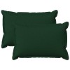 Párna huzat 2 pcs houten sötétzöld 50 x 75 cm műlenszövet