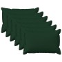 Párna huzat 6 pcs houten sötétzöld 50 x 75 cm műlenszövet