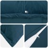 Párna huzat 2 pcs houten kék 50 x 75 cm bársony