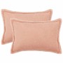 Párna huzat 2 pcs houten rózsaszín 50 x 75 cm bouclé