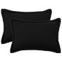 Párna huzat 2 pcs houten fekete 50 x 75 cm bouclé