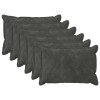 Párna huzat 6 pcs houten antracitszürke 50 x 75 cm
