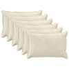 Párna huzat 6 pcs houten krémszínű 50 x 75 cm mikroszálas plüss