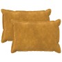 Párna huzat 2 pcs houten sárga 50 x 75 cm mikroszálas plüss