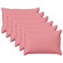 Párna huzat 6 pcs houten rózsaszín 50 x 80 cm műlenszövet
