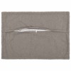 Párna huzat 2 pcs houten világosszürke 50 x 80 cm bouclé