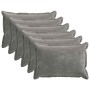 Párna huzat 6 pcs houten sötétszürke 50 x 80 cm chenille szövet
