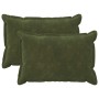 Párna huzat 2 pcs houten zöld 50 x 80 cm mikroszálas plüss
