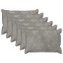 Párna huzat 6 pcs houten világosszürke 50 x 80 cm