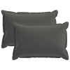 Párna huzat 2 db houten antracitszürke 50 x 80 cm poliészter