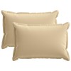 Párna huzat 2 db houten bézs 50 x 80 cm poliészter